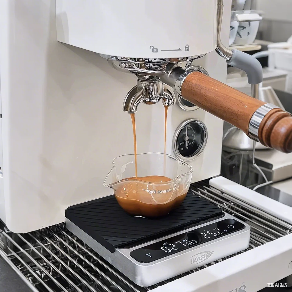 

IKAPE Top Mirror Espresso Scale With Timer High Precision USB Digital Coffee Scale 2kg/0.1g Accuracy For Pour-Over Kitchen Home