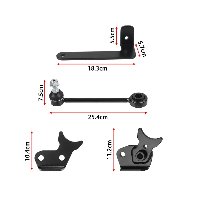 Compatible with Jeep Gladiator JL JT Front Sway Bar Quick Disconnect Kit 0-4.5 Inch Lift Off Road Suspension Upgrade