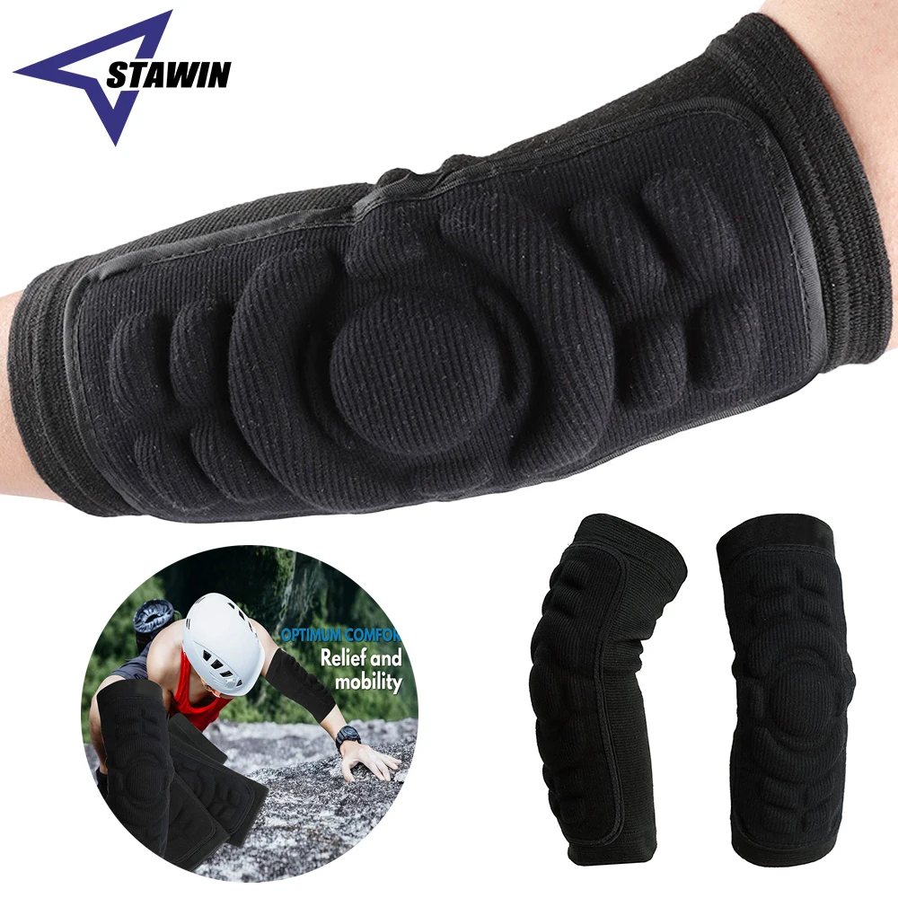 1 Pair Sports Elbow Protection Pads, Elbow Guard Sleeve Protective Soft Lightweight Gym Elbow Sleeve Skiing Skating Snowboarding