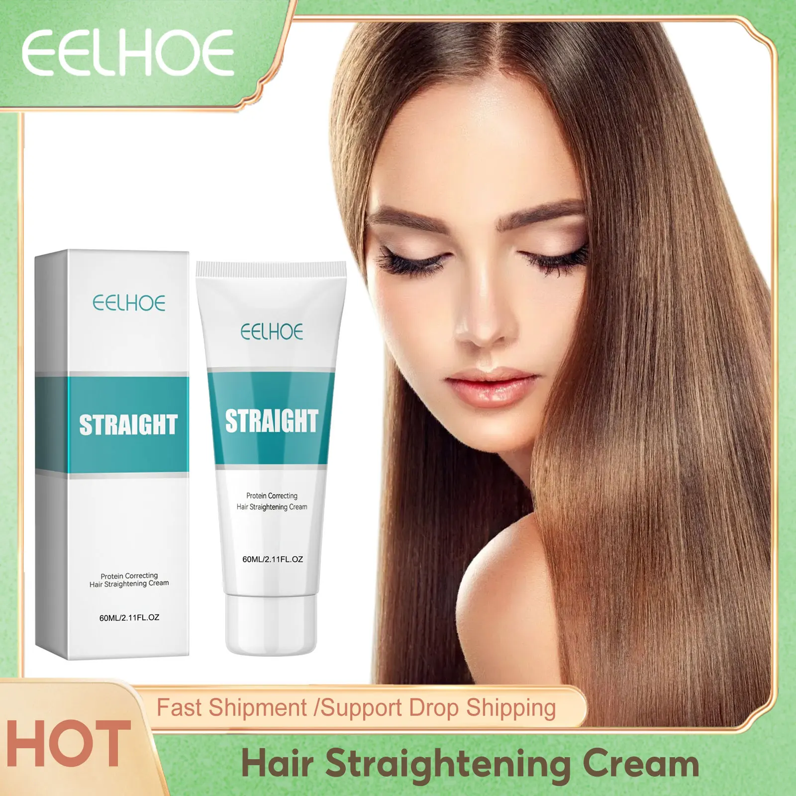 

Protein Correcting Hair Straightening Cream Nourishing Scalp Treatment Repair Damage Hair Loss Anti Frizzy Hair Nutrient Cream