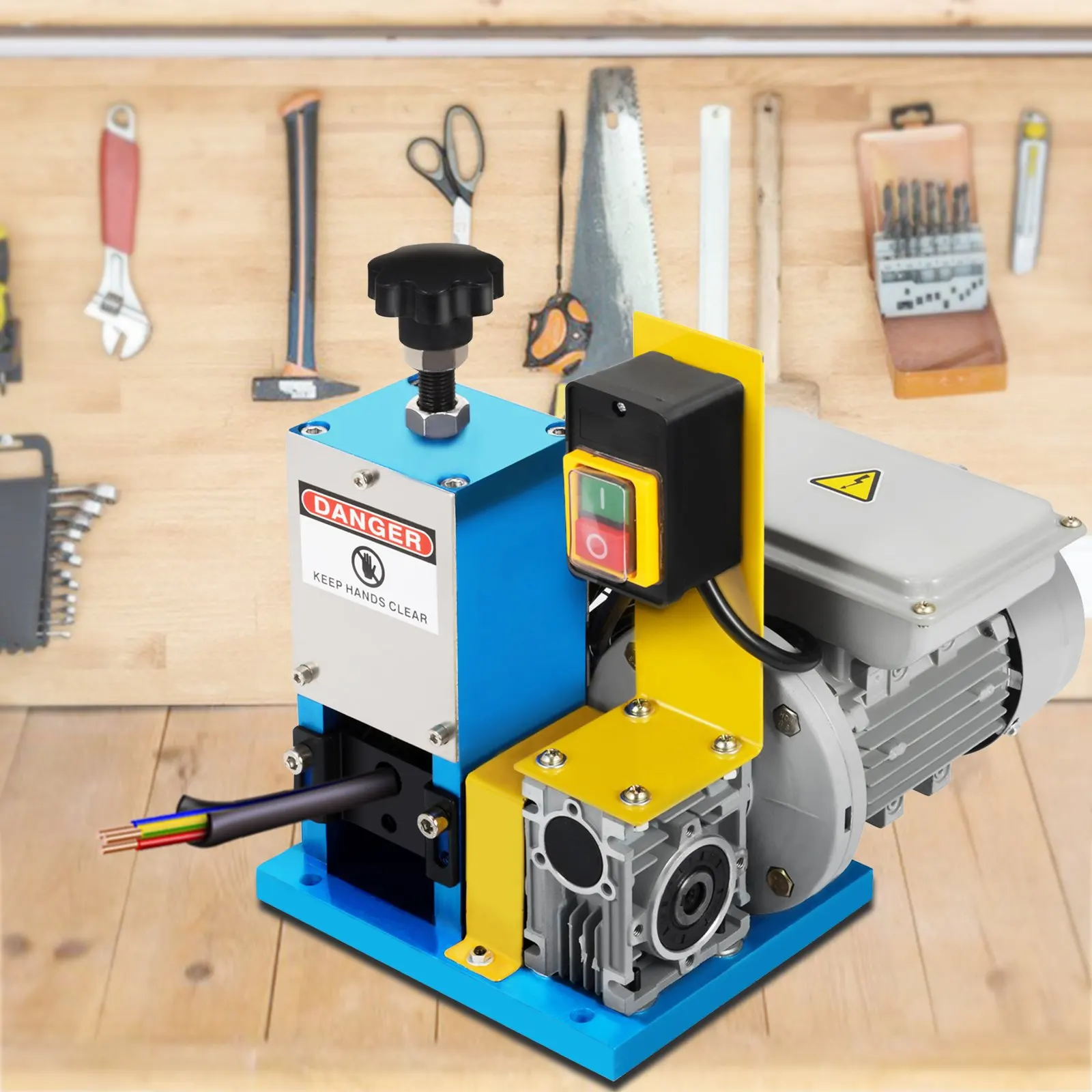 

SMS-025 Electric Powered Wire Stripping Machine Automatic Cable Stripper Metal Recycle 1-25mm