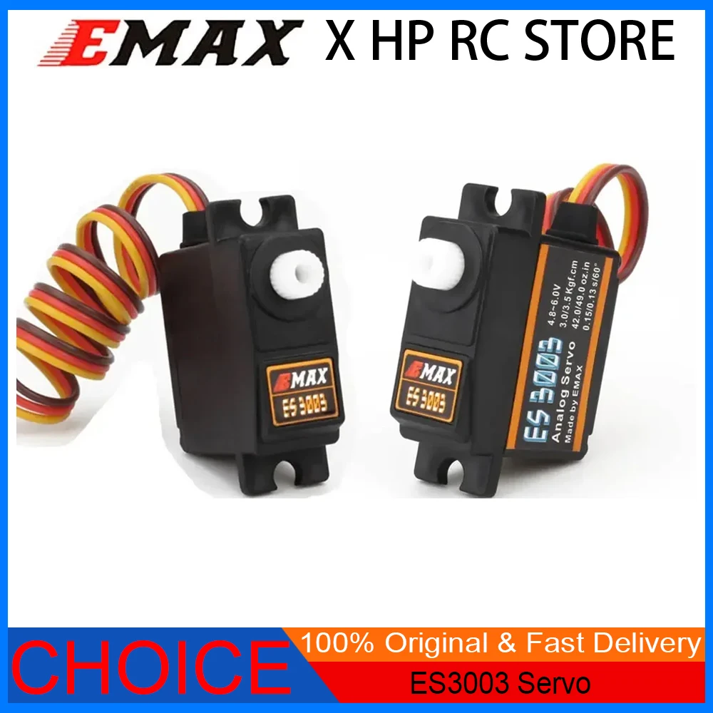 EMAX ES3003 пластиковый аналоговый сервопривод 17,5 г водонепроницаемый сервопривод с шестернями для радиоуправляемого автомобиля, вертолета, лодки, самолета, аксессуары