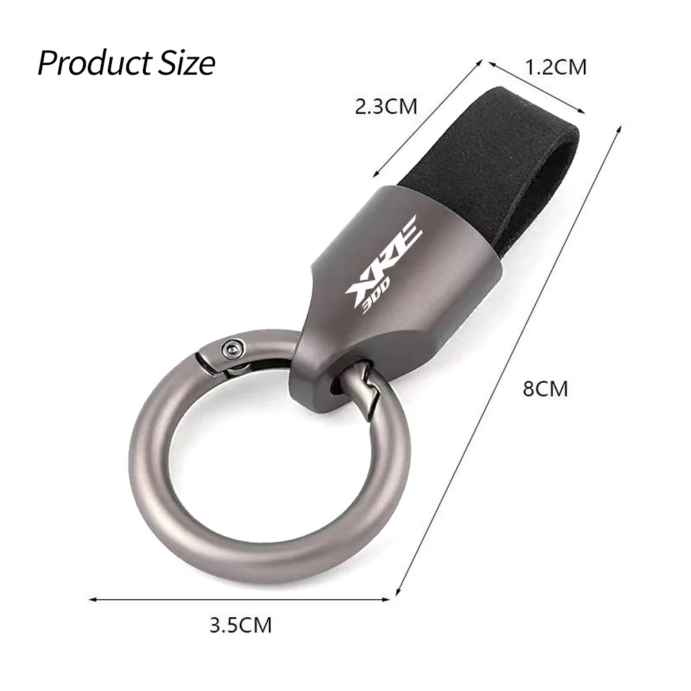 For HONDA XRE300 XRE 300 Luxury Leather Keychain Key Rings Motorcycle Accessories Leather Metal Keychain 2026 3 Colors