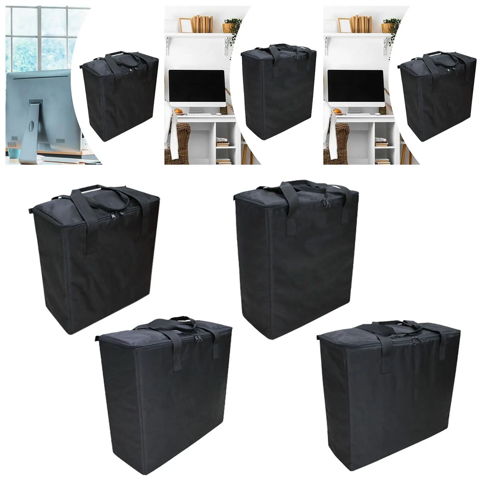 

Чехол для переноски монитора, износостойкая портативная водонепроницаемая ткань Оксфорд, профессиональная дорожная сумка, сумка для транспортировки с ЖК-экраном