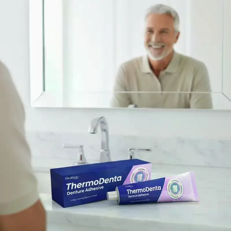 Natural Denture Cream Strong Hold For All Day Confident Smile Mess Free Application For Eating Out And Family Gatherings