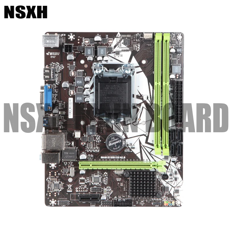 

Original For PC Desktop Computer mATX Motherboard H310C Support 6/7/8/9th LGA1151 MS-Challenger H310CM-V3H R2.0