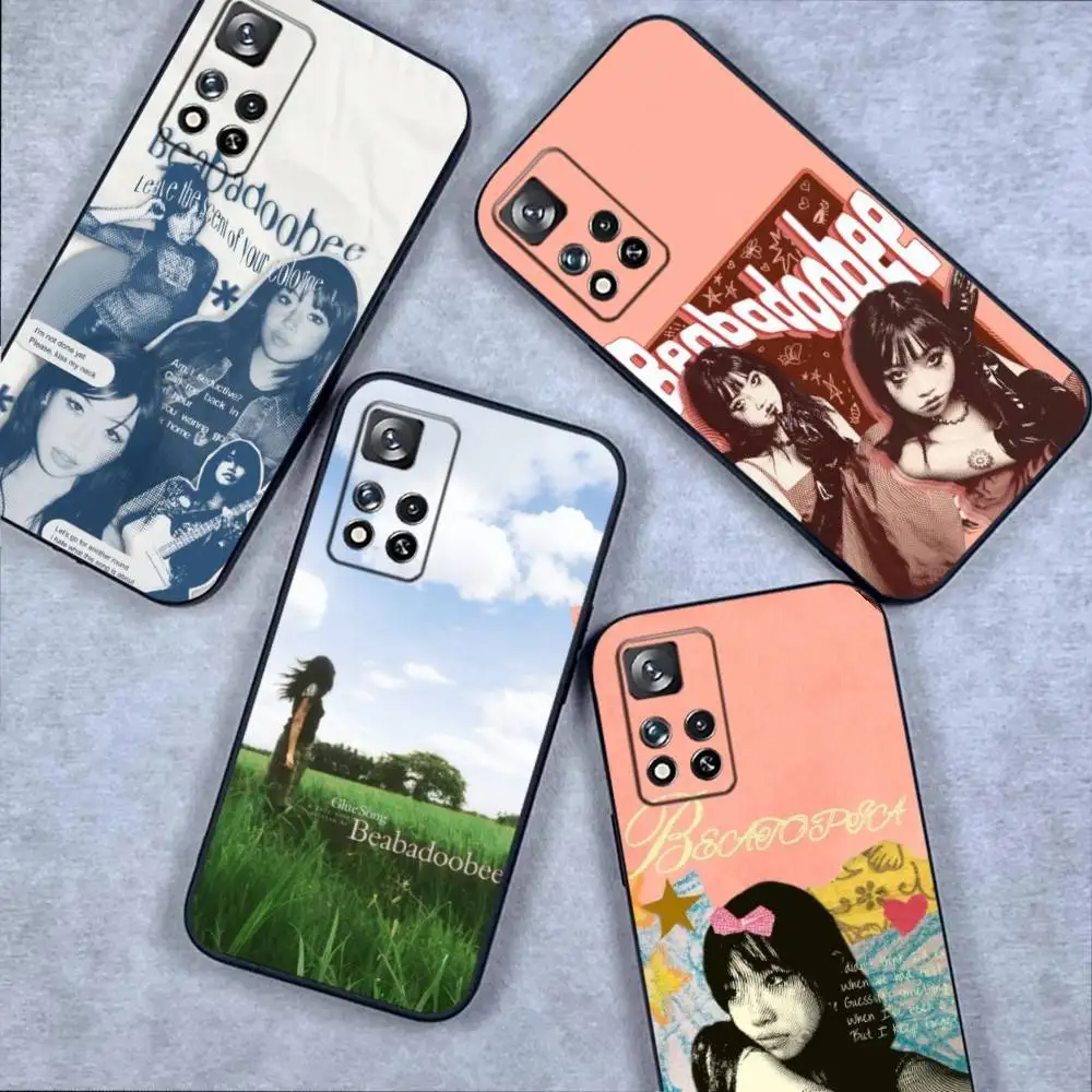 

B-Beabadoobee Glue Song Phone Case For Samsung S10,S21,FE,S21,Note 20,10 S25,S24,S23,Ultra,S9,S22,Plus Soft Black