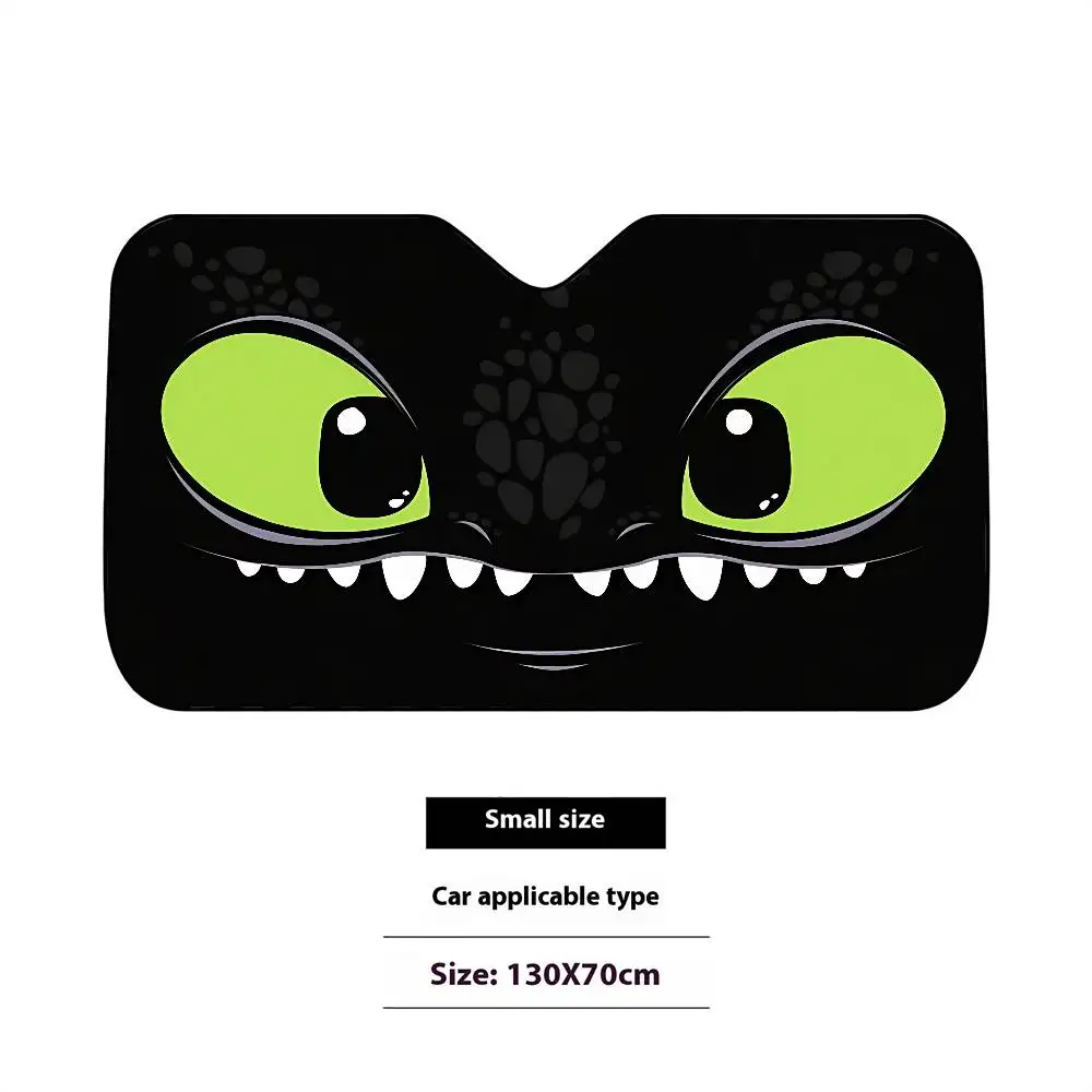 Cartoon EYE Tende parasole per auto senza denti Parasole per auto, Protezione per parabrezza anteriore, Copertura parasole pieghevole resistente ai raggi UV, Auto