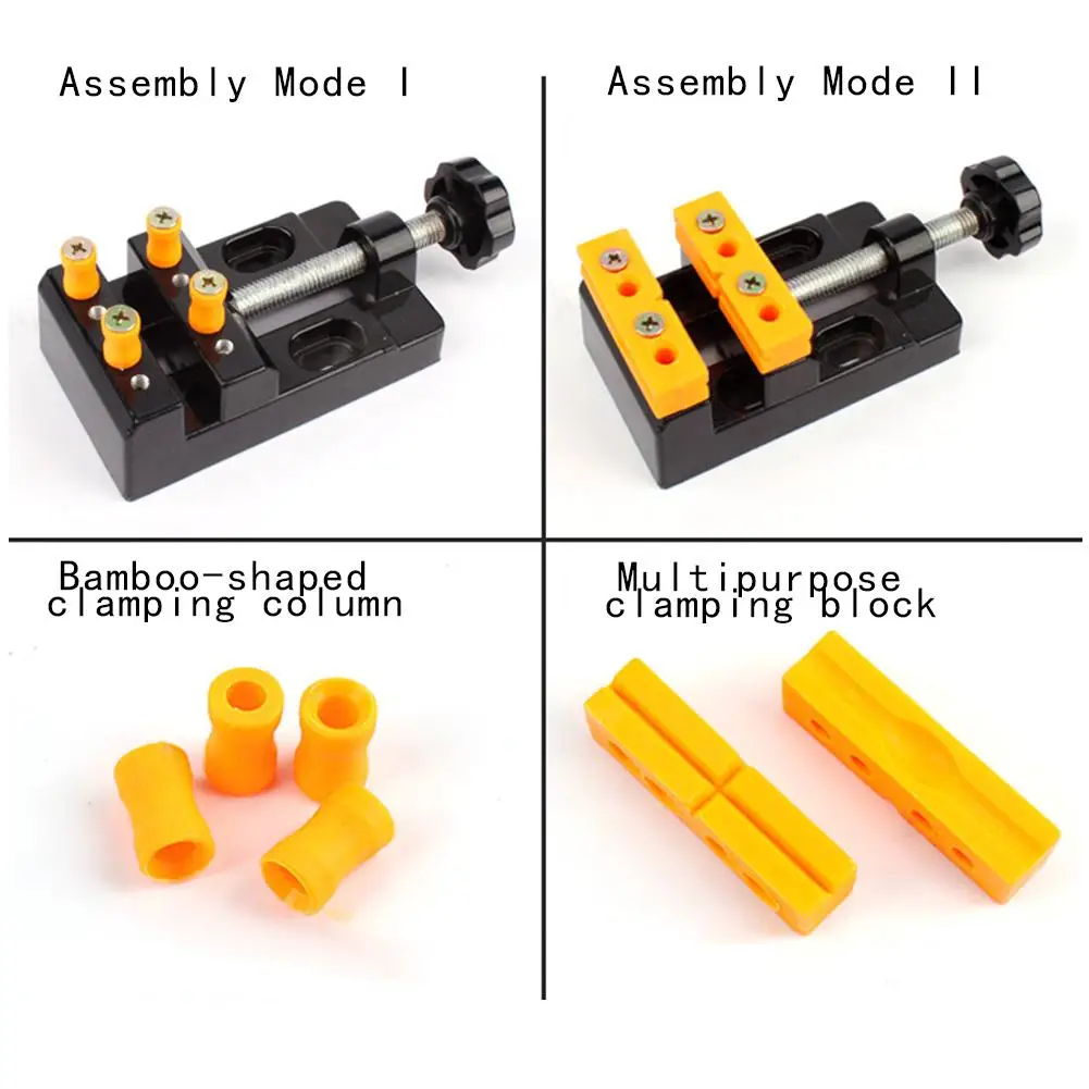 MYTEC 57mm Mini Table Vise Pliers Universal Table Bench Clamp Vise Jaw Carving Drill Press DIY Woodworking Hand Tool