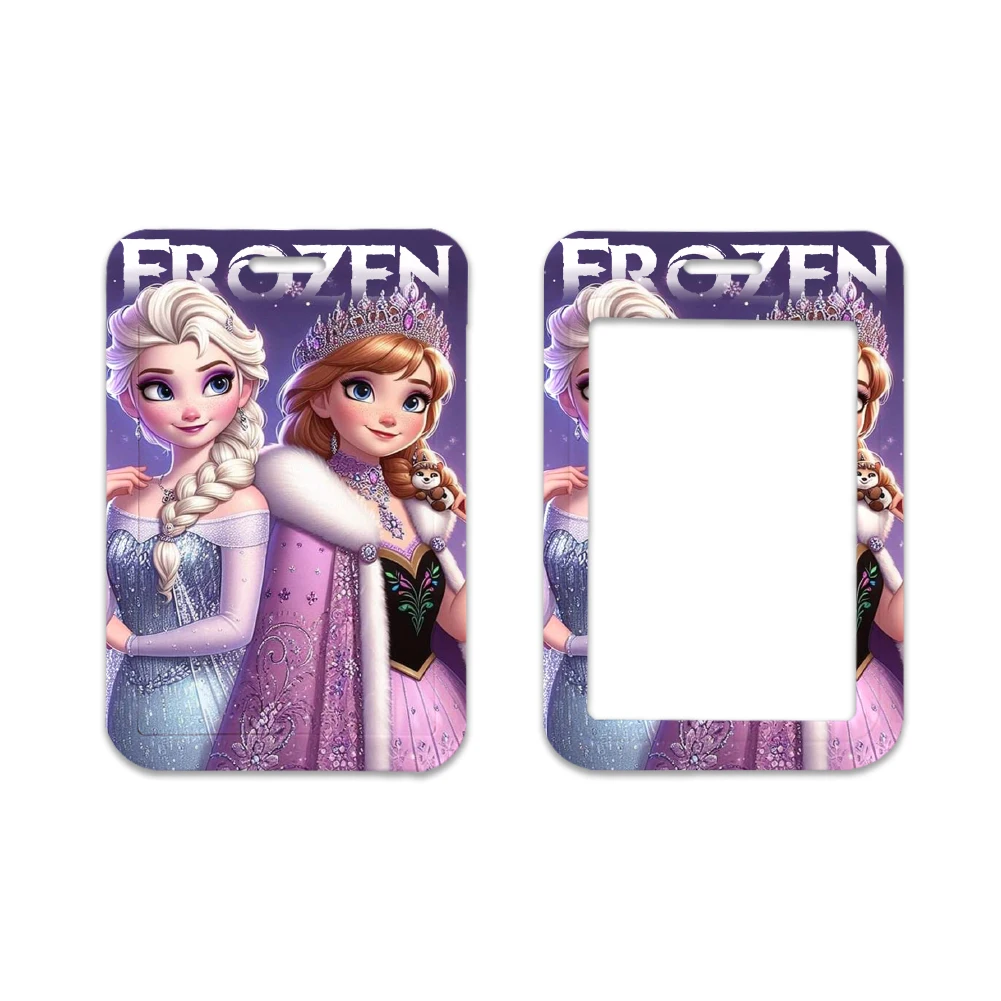 Encantador Cordón de películas de Anime Frozen, cuerda de teléfono de princesa Elsa para identificación, soporte de insignia, correa para el cuello, llavero, cordón Lariat, regalos para niñas