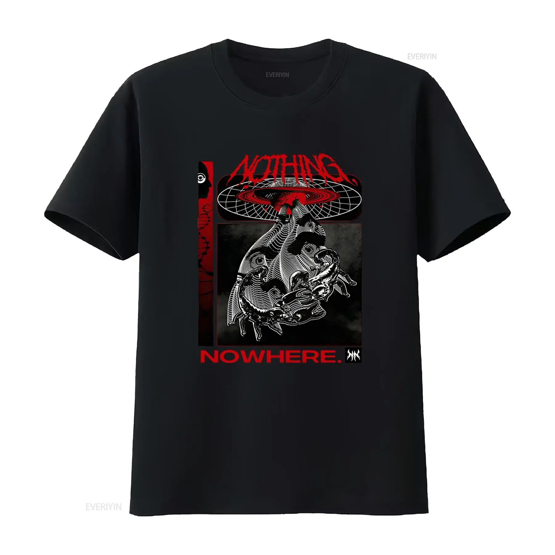 Nothing Nowhere Vintage Oversized T Shirt Retro Design Comfortable Fit Perfect for Casual Wear Size M vintage Washed Soft
