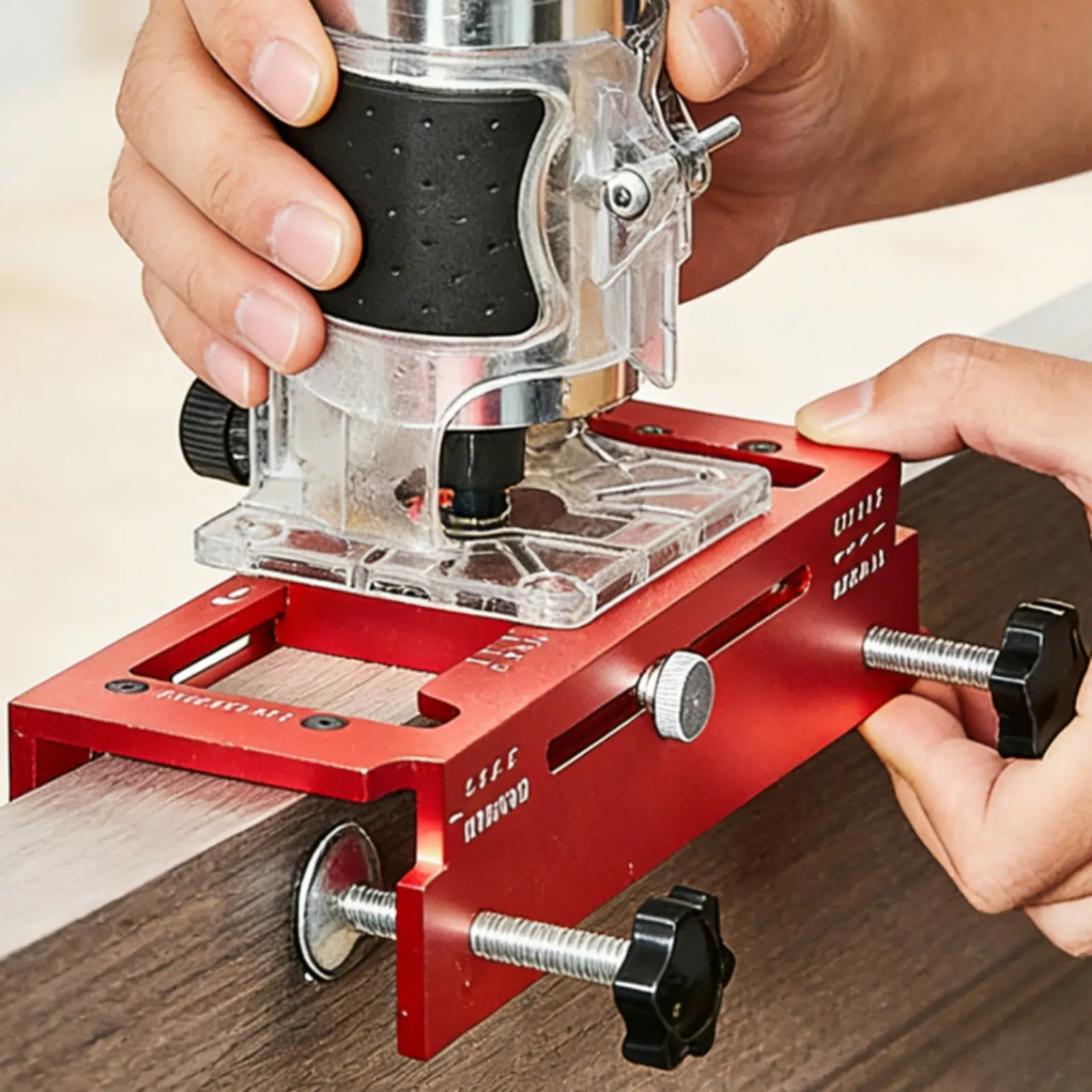 Hinge Installation Positioner Aluminum Alloy Door Hinge Drilling Guide Door Mortise Jig Accurate Positioning Hardware Tool