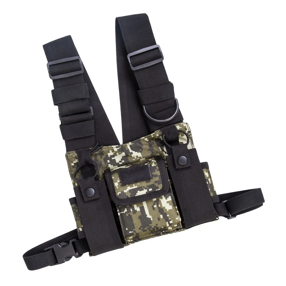 

Waterproof Chest Pack Outdoor Adventure Bag Adjustable Harness Hiking Running Camping Cycling Fishing Radio Storage Large