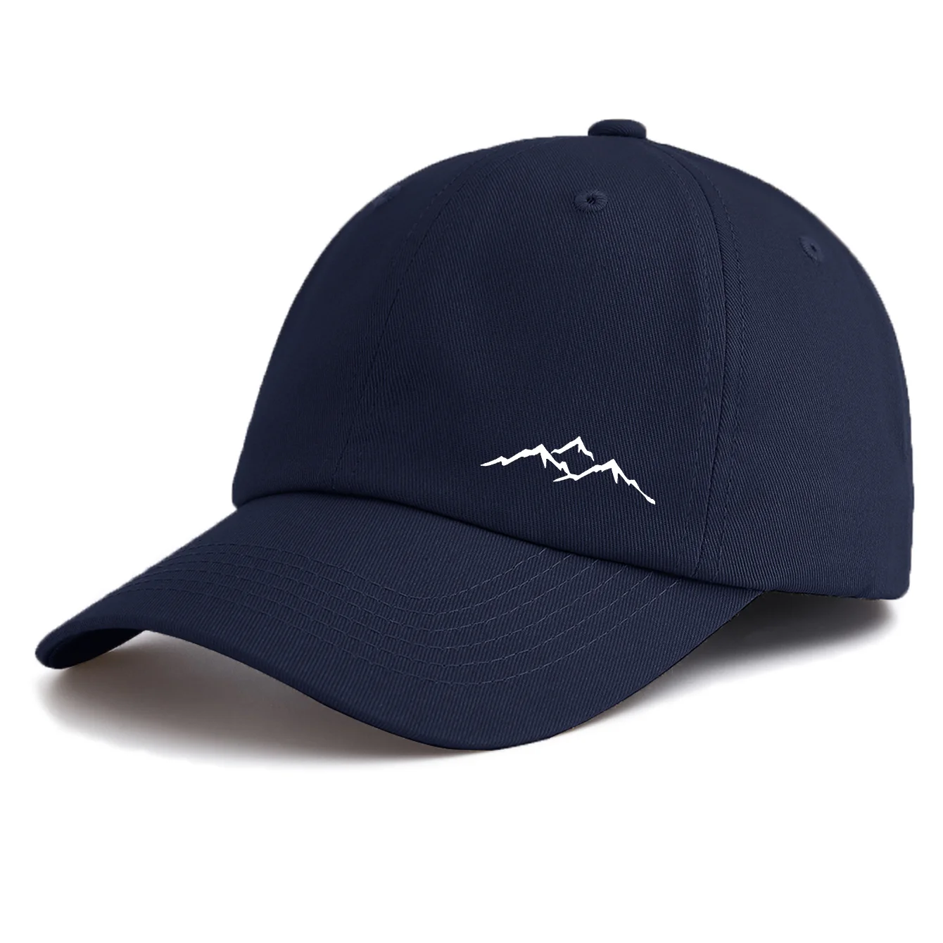 1pc Mountain Print  Baseball Cap for Adults,  Minimalist Retro Style Casual Soft Adjustable Dad Hat, Perfect As Gift
