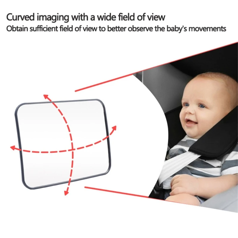 57EE Herramienta observación orientada hacia atrás para bebés Dispositivo monitoreo bebés inastillable Acrílico