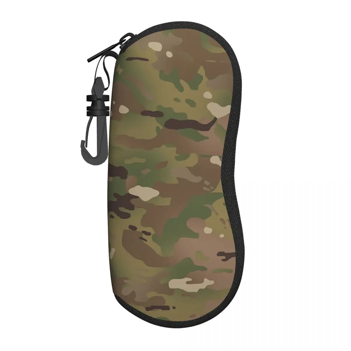 Custom Military Camo Camouflage Army Shell Eyeglasses Case Women Men Cute Glasses Case Sunglasses Box Pouch