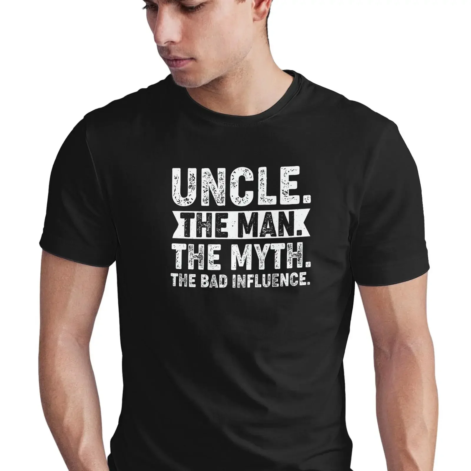 Seek Buy Love Funny Uncle T Shirt The Man Myth Bad Influence Cool Unique Present Idea Humor Top vintage Washed Breathable