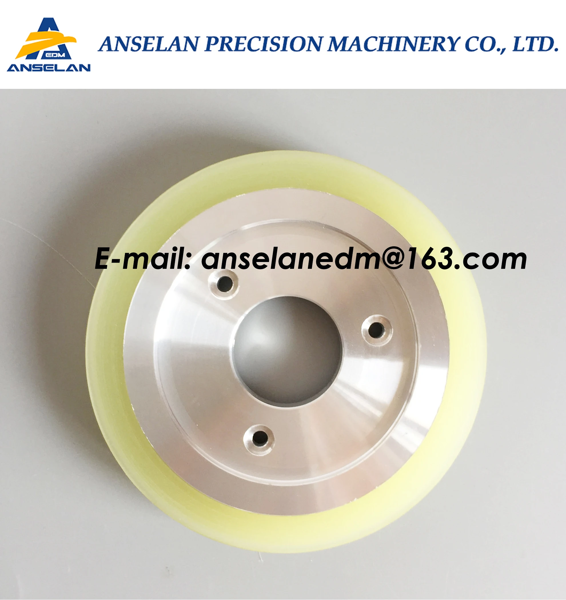 6EC100B404 edm Urethane Roller (U-type) MA406, Ø104xØ30x14mm, Roller D with U-groove, 6EC.100B.404 for Makino U32K. SP43 series