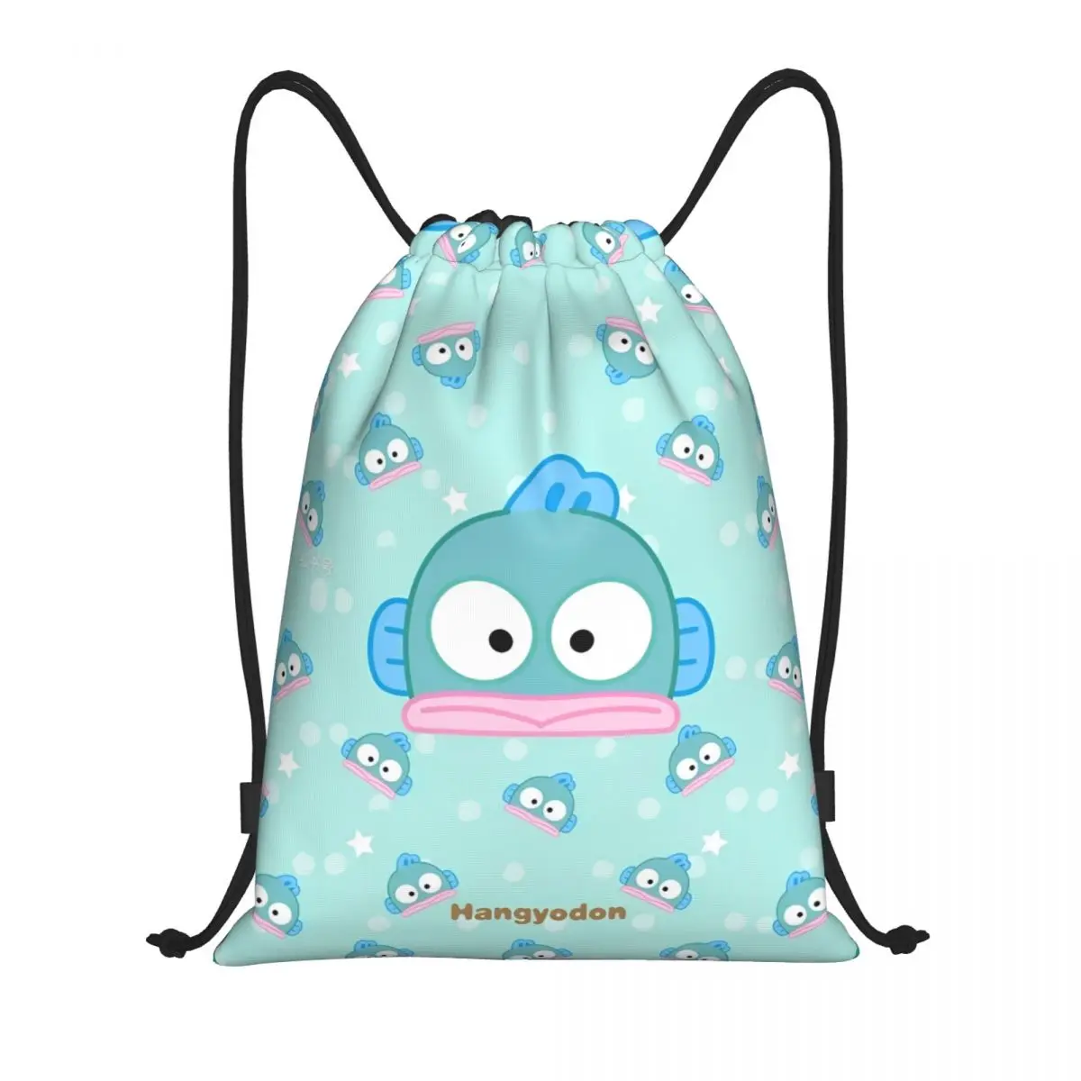 

Hangyodon милый мультяшный рюкзак на шнурке, спортивная спортивная сумка, рюкзак на шнурке для пеших прогулок