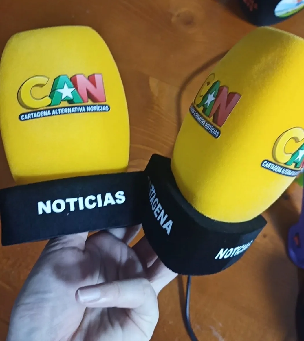 

Microphone foam cover custom print with base Make Your Logo Mic Cover Windscreen 3 Sides Espuma Para Microfone Personalizada