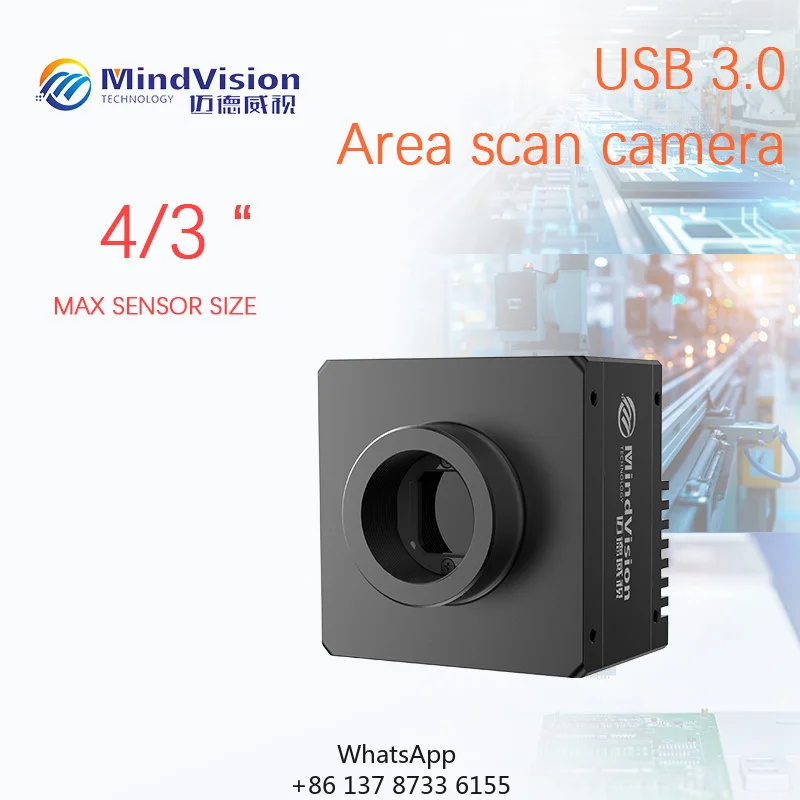 Industrial USB3.0 Area Scan Camera 59fps 5 To 20MP Global Rolling Shutter GenICam Plug And Play ARM Linux C-Mount Halcon