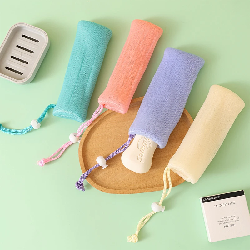 

1PC Cleanser Soap Mesh Bags Bath Washing Tools Body Cleansing Nets Soap Foaming Net PE Bubble Helper Mesh Wash Face