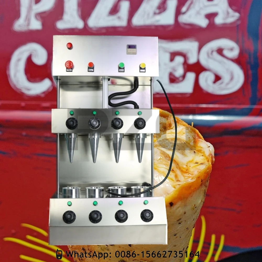 Máquina formadora de conos de Pizza eléctrica, horno rotativo comercial, escaparate de exhibición de calentamiento de conos de Pizza, 13x6cm