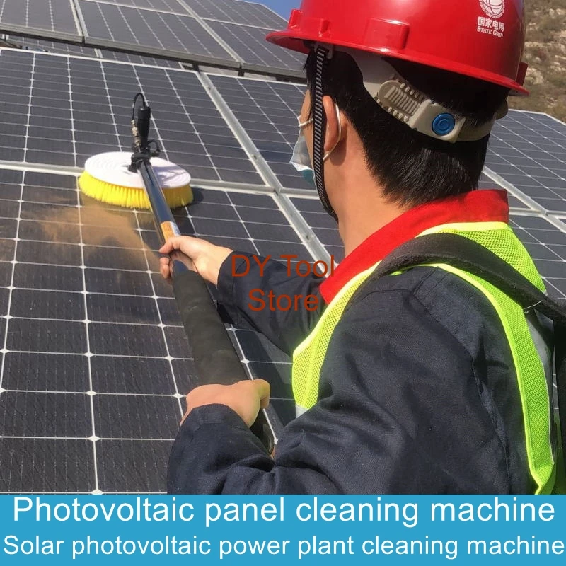 Photovoltaic panel cleaning machine Cleaning brush mechanical solar power panel module electric greenhouse robot equipment