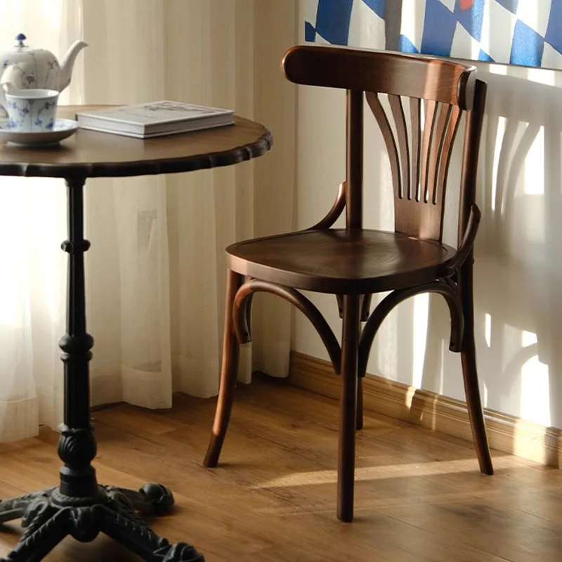 

Solid wood chair medieval coffee shop dessert shop table and chair combination