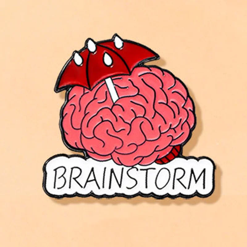 Interesting Brain Umbrella Letter 