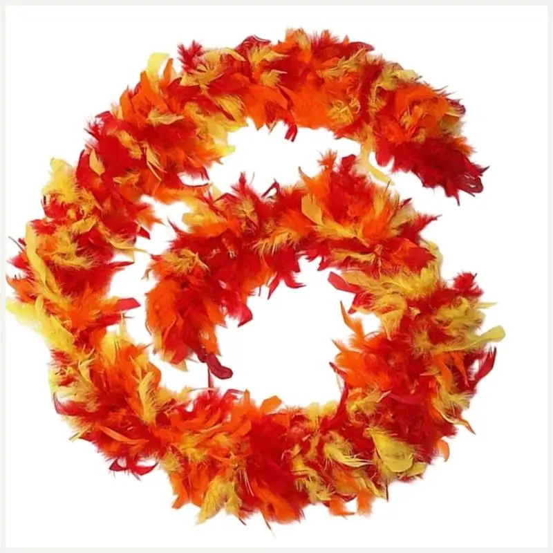 Boas penas peru, cachecol penas Chandelle 2 jardas para cosplay Halloween