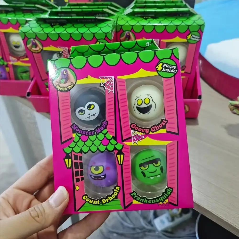 Halloween Haunted House Squishy Fidget Set Squishy Sensory Fidget Surprise Blind Box Adult Slow Rise Stress Relief Fidget Toy