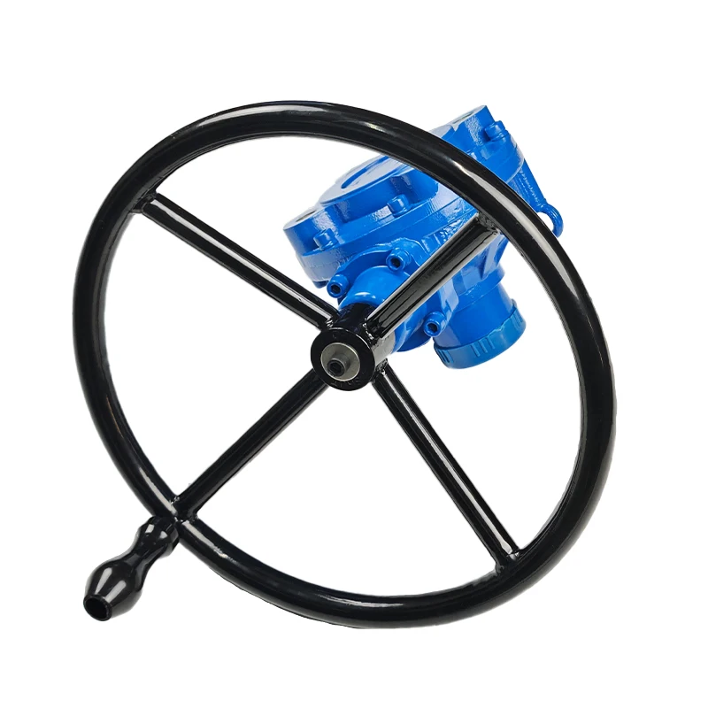 Output Partial Rotary Manual Valve Gear Box for Ball & Gate Valve, Cast Iron ISO5211 Mounting