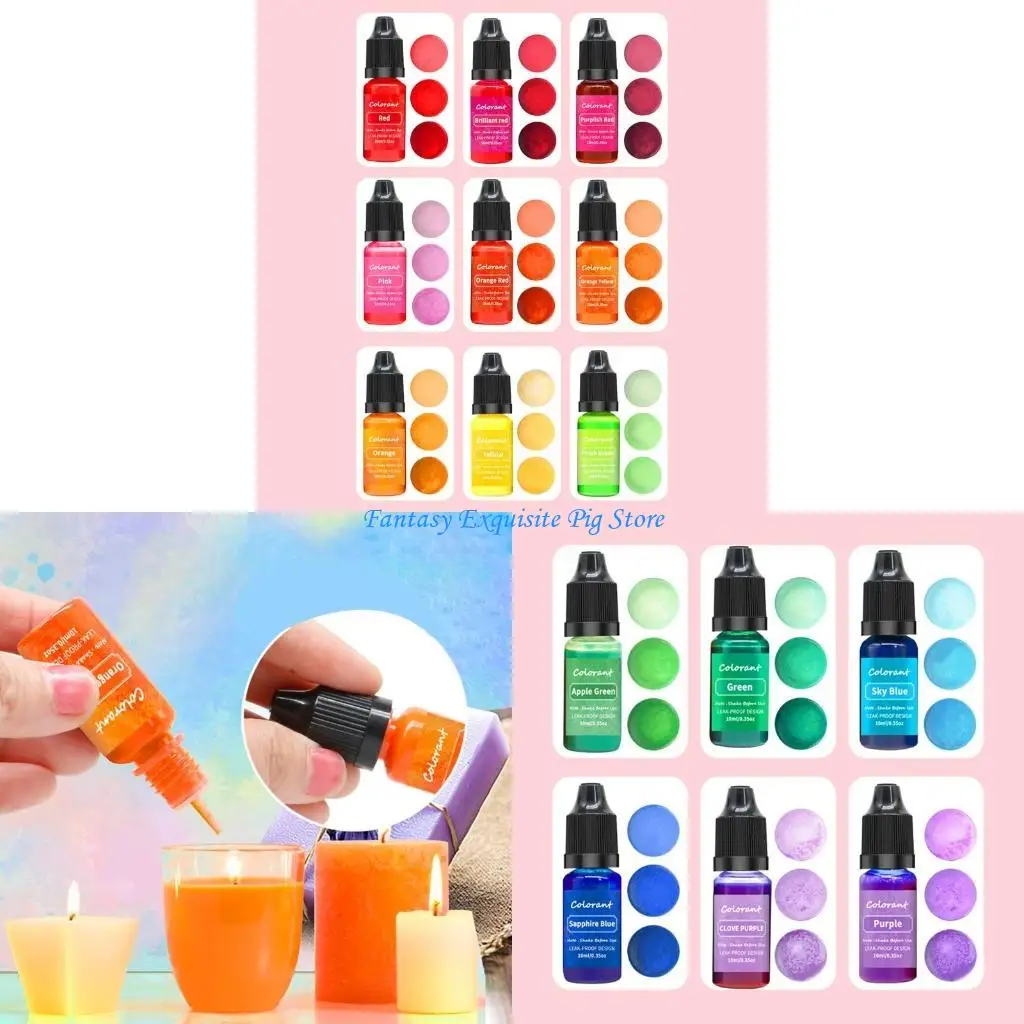 

Жидкий восковой краситель для свечей для изготовления свечей своими руками, соевые восковые красители 0,35 унций/10 мл