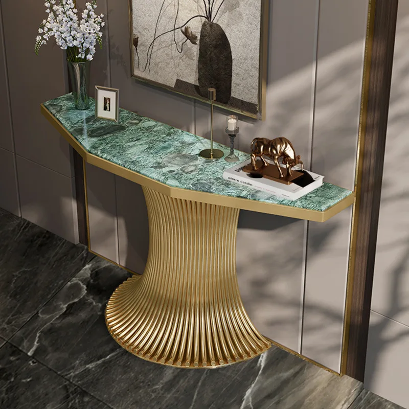 

Entrance table Minimalist marble entrance Living room against the wall