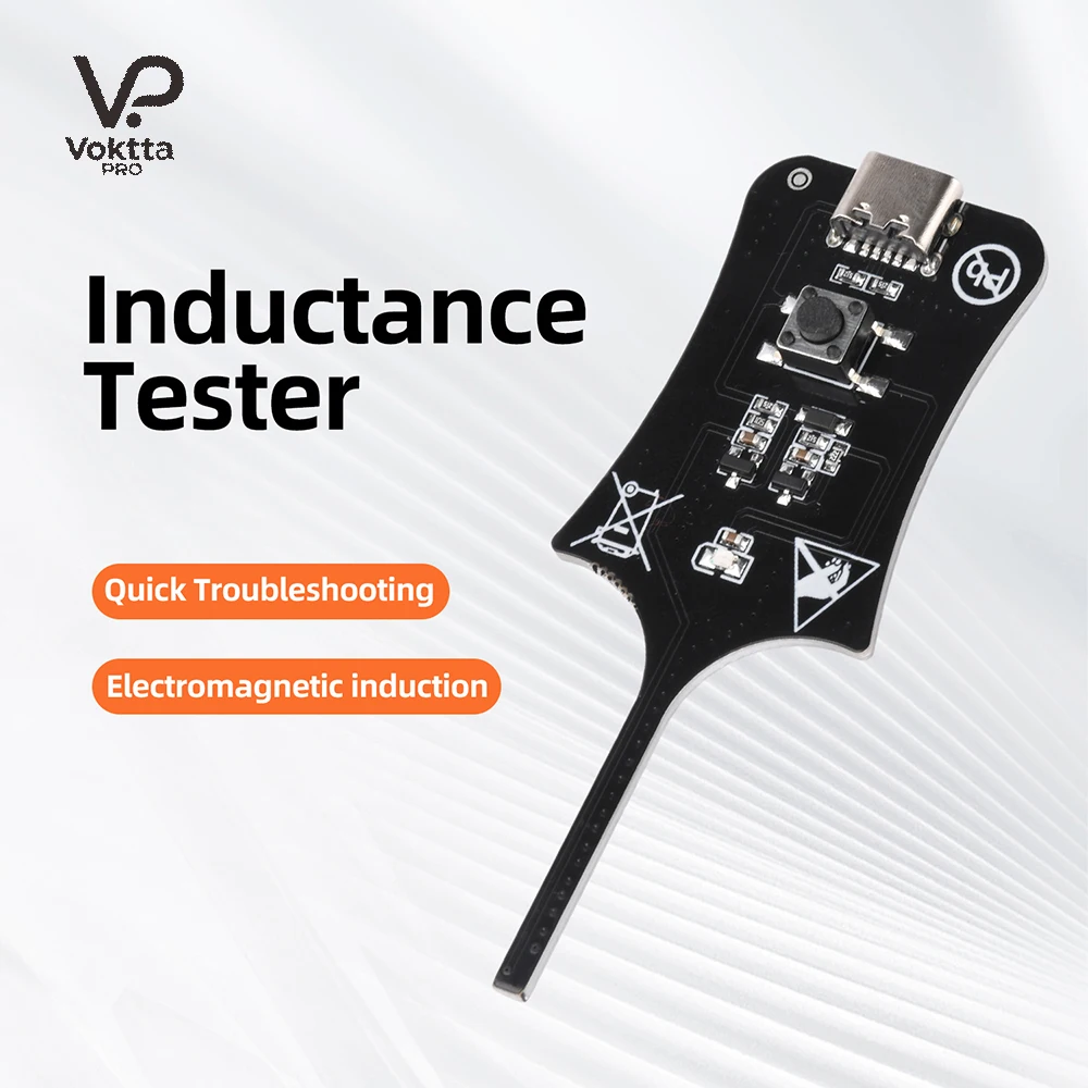 DC 5V Inductance Tester Motherboard Coil Tester Inductance Detector Electromagnetic Induction Meter Rapid Fault Detection Type C