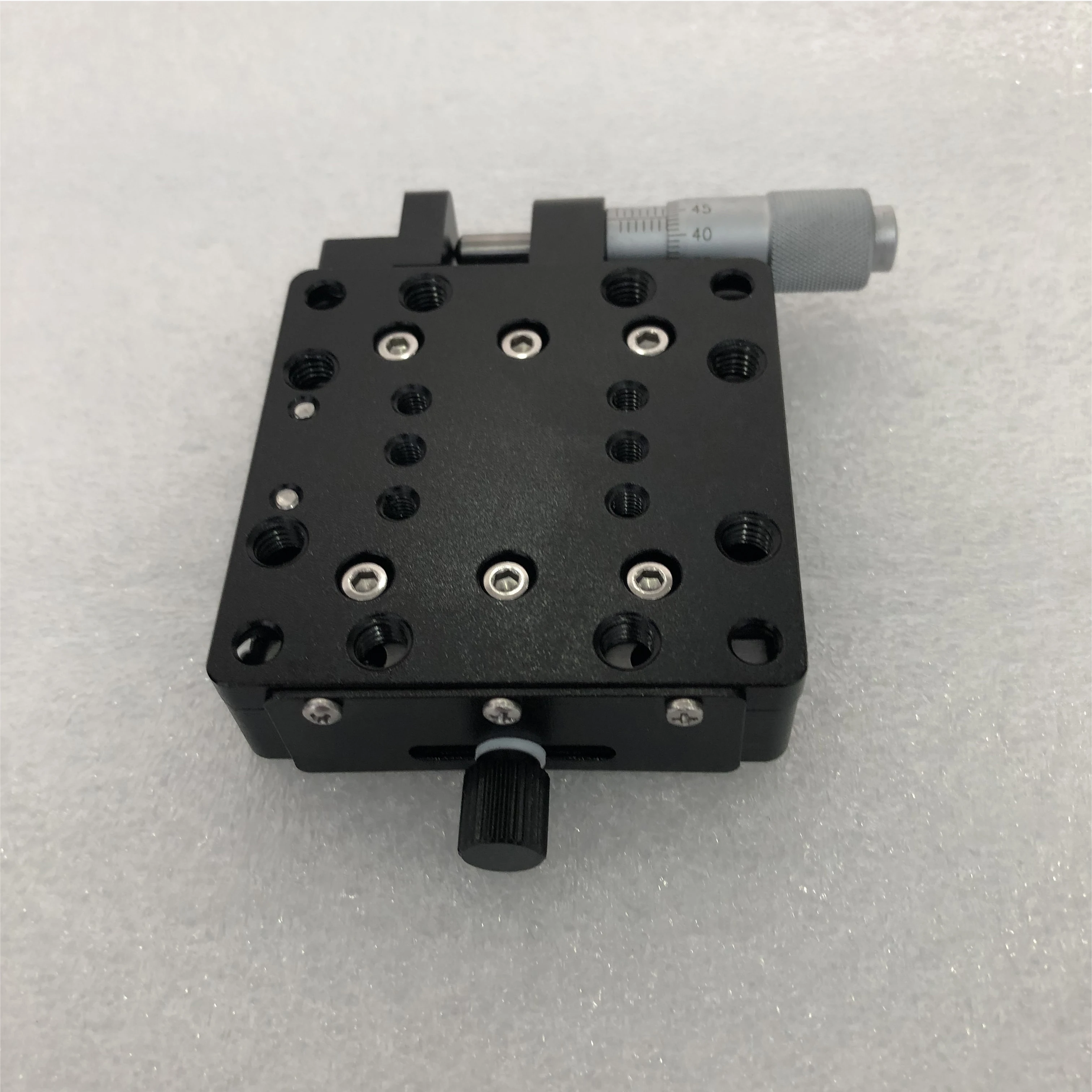 XmsjMicrometer Screw J-13VC-02 Linear Translation Stage 60x60mm Table Size Travel Range 13mm