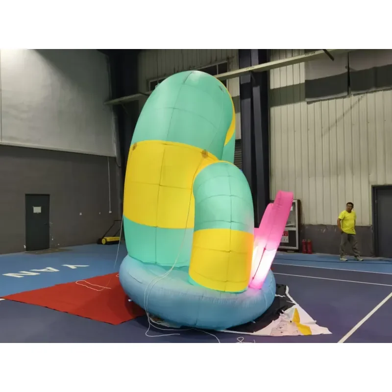 Inflatable Custom Giant Advertising Cartoon Swimming Ring Shape for Decoration Hot Sale Inflatable Statue Huge