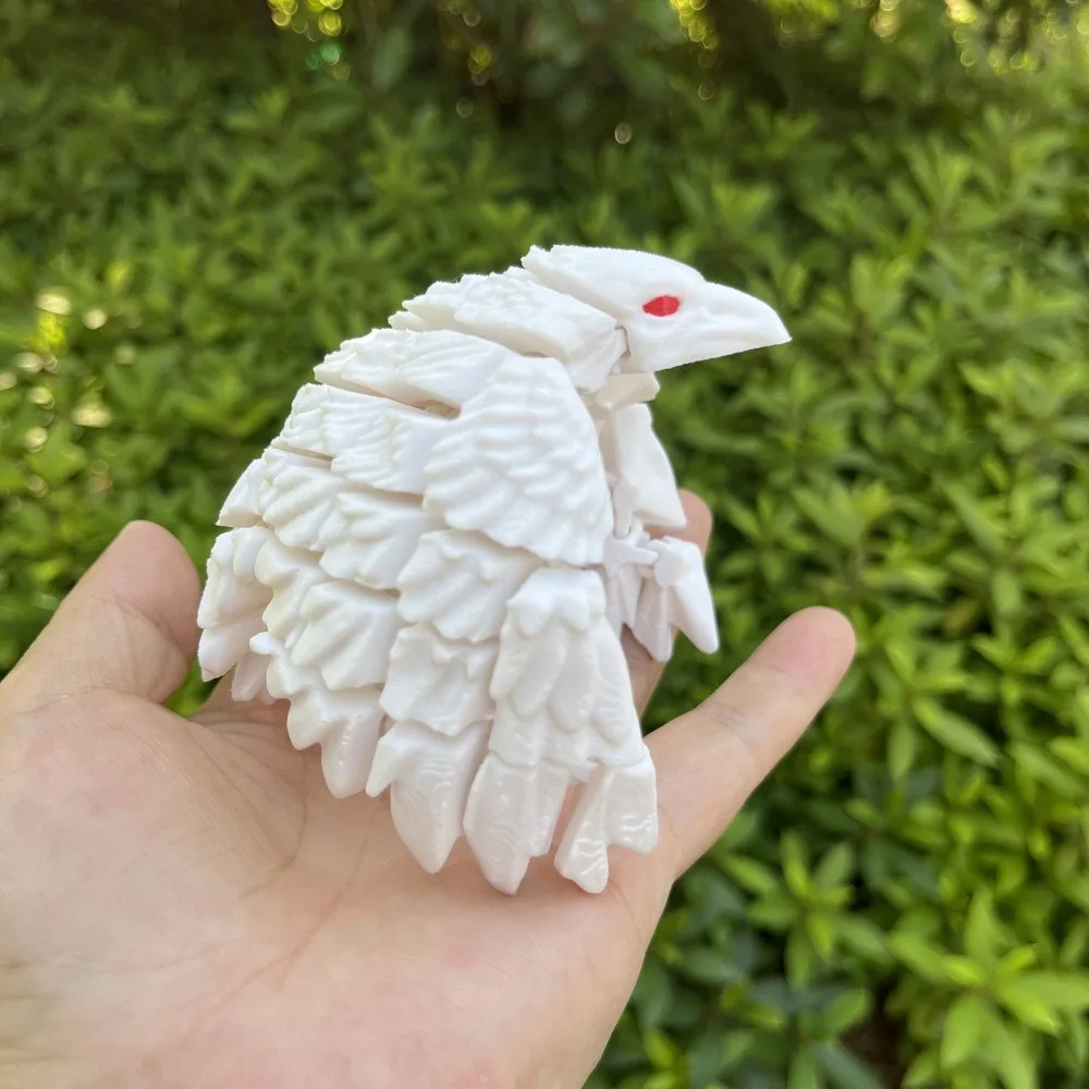 

Multi-Jointed 3D Printed Eagle Ornament Movable Plastic Multi Joint Animal Toys Model Doll Crafts Eagle Simulation Toy