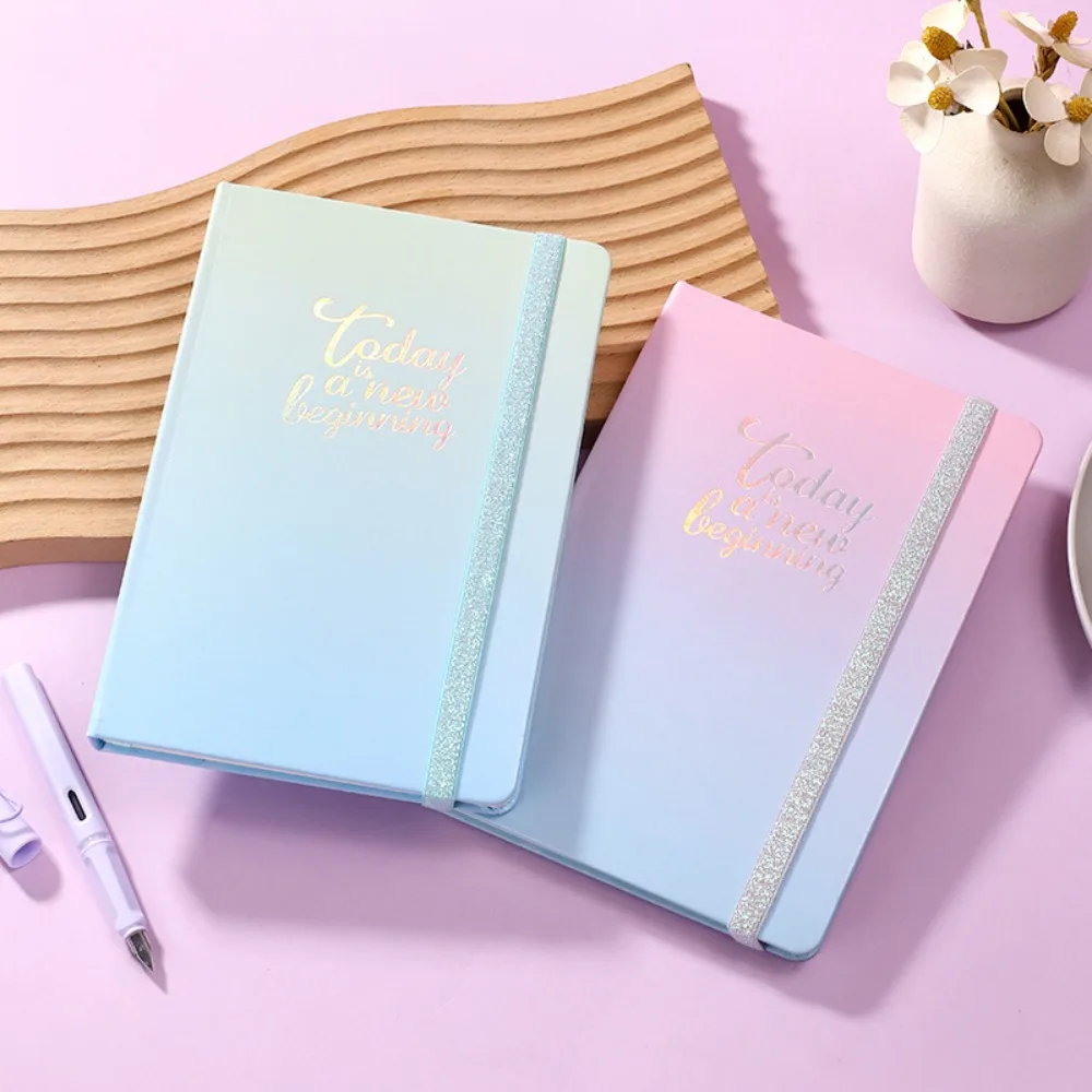 Day Planner A5 Weekly Planner Gradient Calendar Schedules Notebooks Self-fill PU Daily Planner Notepad Undated Planner