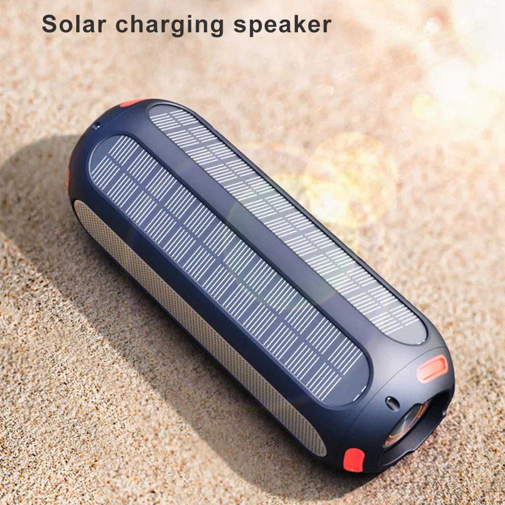 Imagem -03 - Solar Camping Bluetooth Speaker Bateria Grande Portátil Magnético Surround Estéreo Ipx6 Impermeável Luz Rgb 5000mah Soundbox 20w