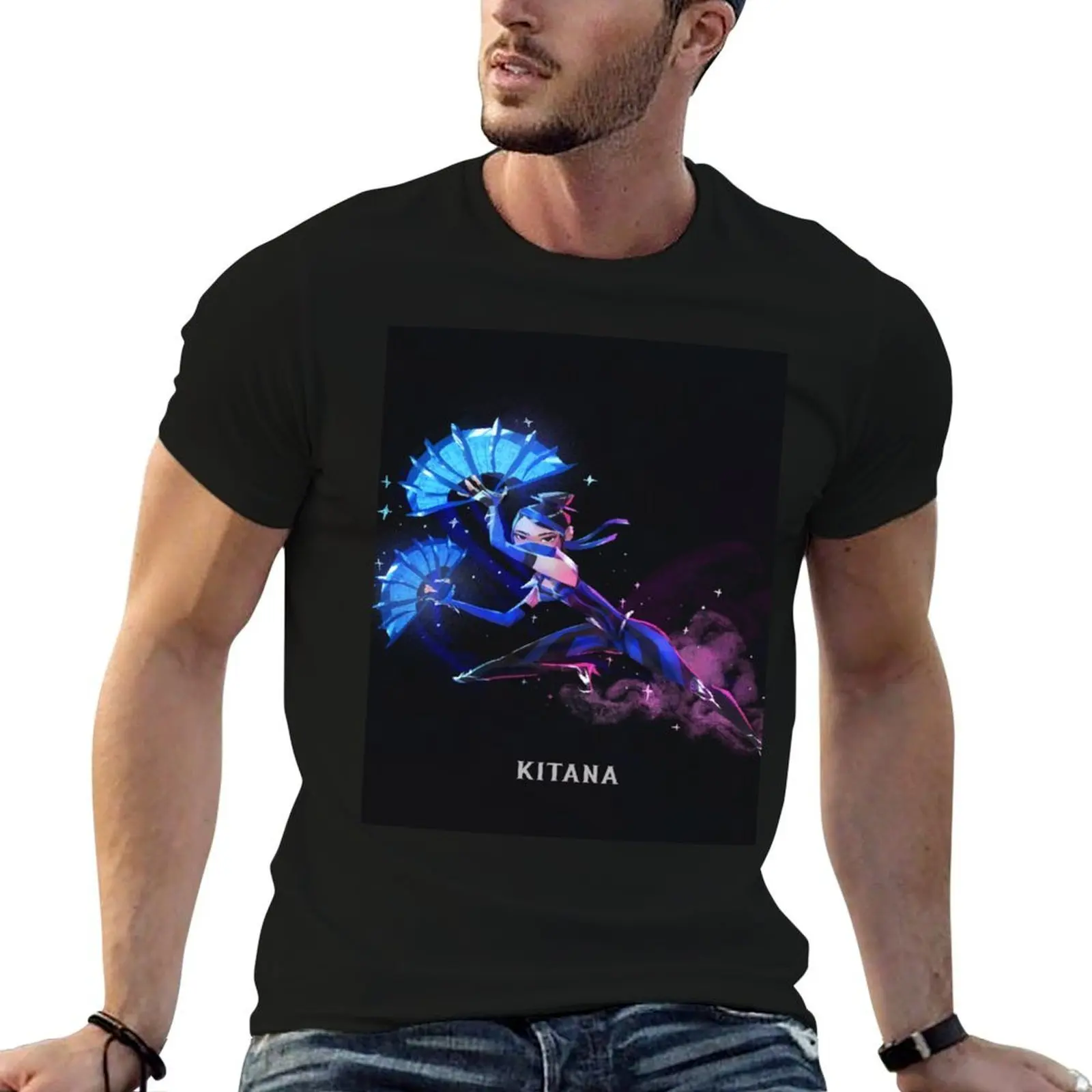 Camiseta Mortal Kombat 11 Kitana, talla grande, estilo urbano