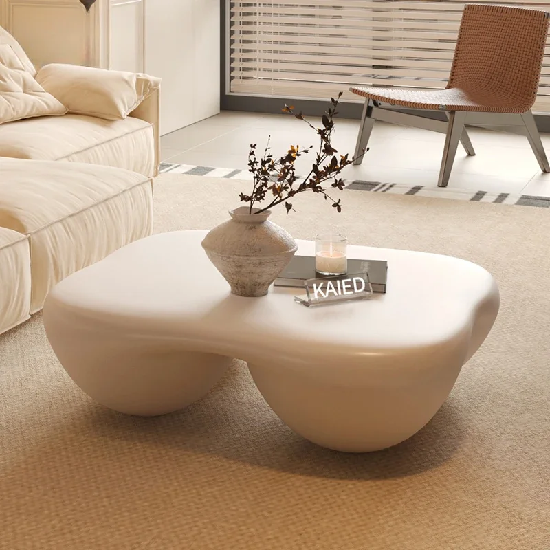 

Design sense special-shaped cloud coffee table cream wind high-end paint coffee table modern simple living room hom