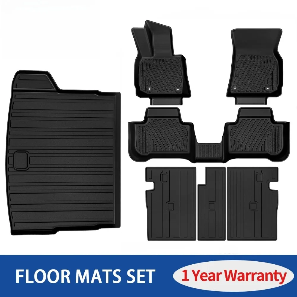 Floor Mats & Cargo Liner Backrest Mat for 2025 2026 BMW X3 All Weather TPE Liner