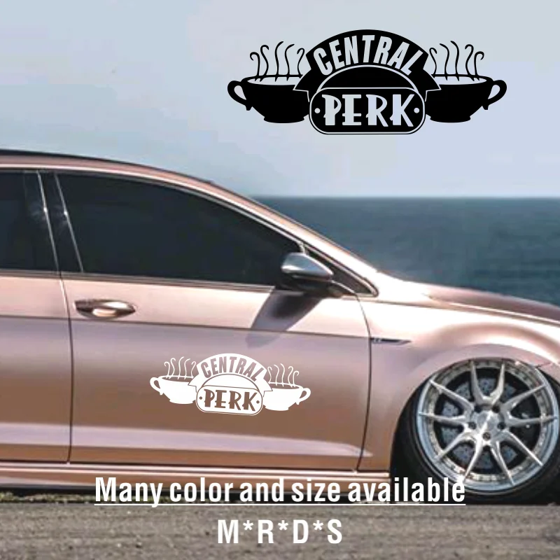 Friend TV Show Vinyl Sticker Car Window Decor Water Bottle Decal , Central Perk Laptop Decals for Apple MacBook Decor #139