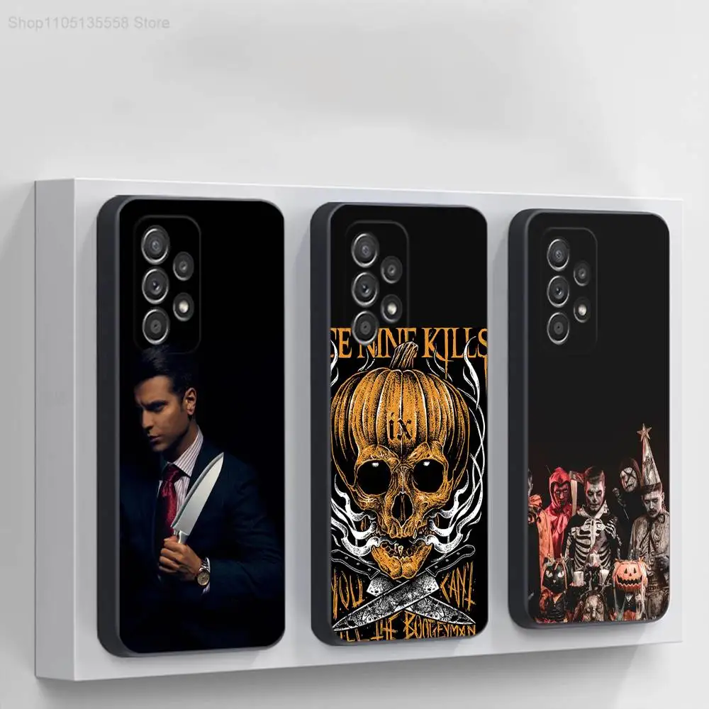 

Ice N-Nine Kills Band Phone Case For Samsung S 25,24,23,22,30,21,10,9,Ultra,Plus,Lite,FE,4,5G Black Soft Case