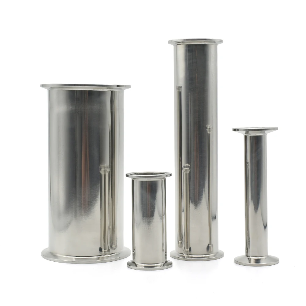 Długość 100-500mm 3/4 - 4 cale trójnik sanitarny krótki rura SS304/316L złączki rurowe samozaciskowe okrągłe trójniki 50.5-119mm
