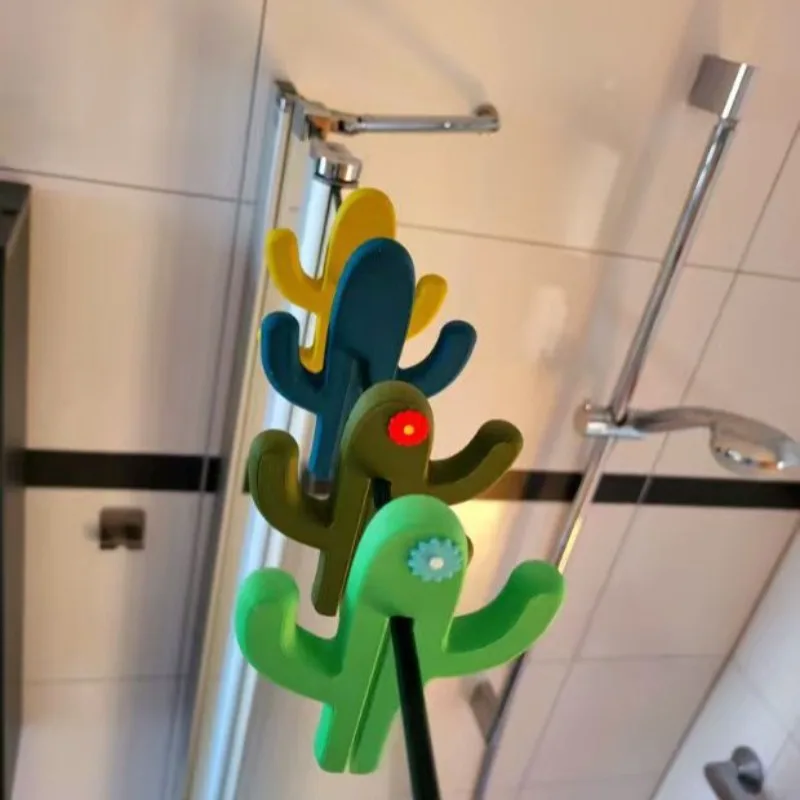 Shower Hook Clamp On 8mm Glass Door Portable Multifunctional Towel Robe Loofah Hanger Bathroom Organizer