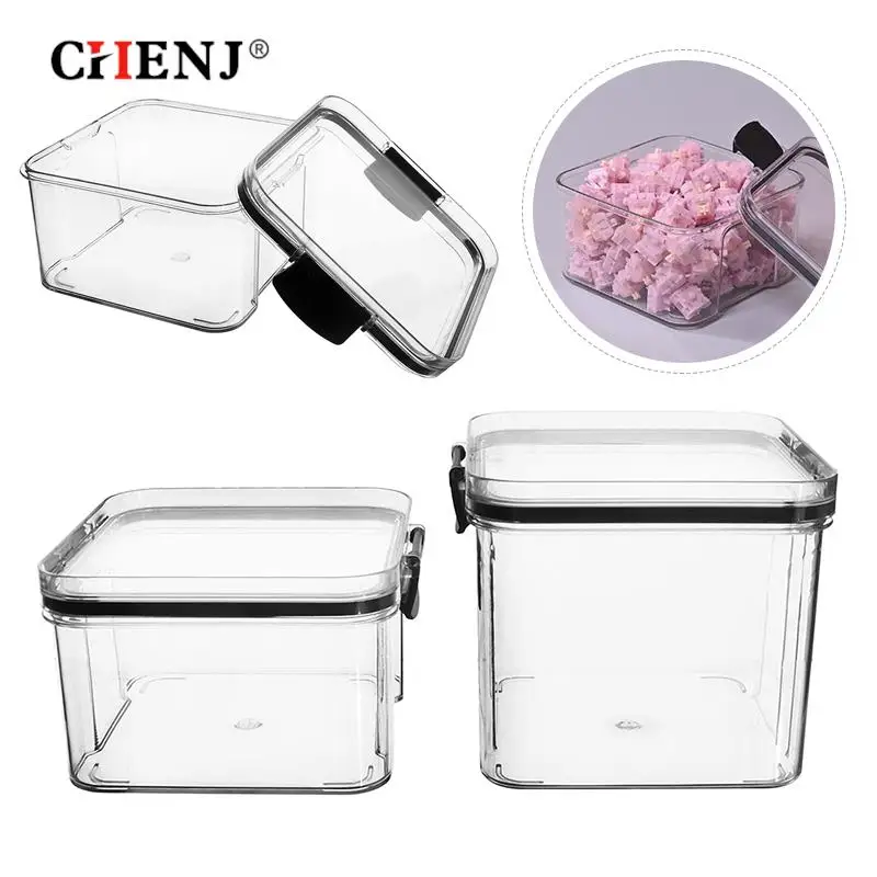 1pc 460/700ml Keyboard Switches Container Storage Box PC Polycarbonate Switches Box For Mechanical Keyboard Empty Storage Box