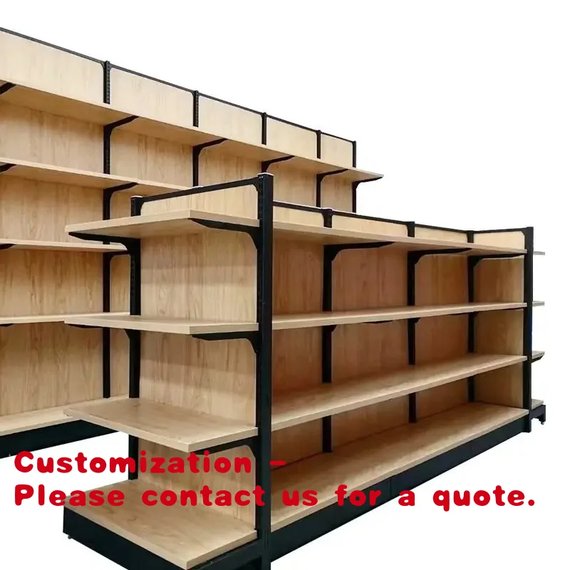 

Customize.Supermarket Wood Color Shelf Retail Hot Sale Style Shelving Store Durable Shelf Supermarket Stand Rack Sale